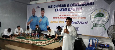 Laskar Santri Istighosah Untuk Menangkan Yoppi-Rustam