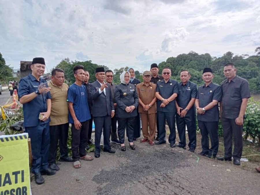 Bupati Dan Wabub Mura Tinjau Lokasi Longsor Di Muara Beliti, Dorong Penanganan Cepat