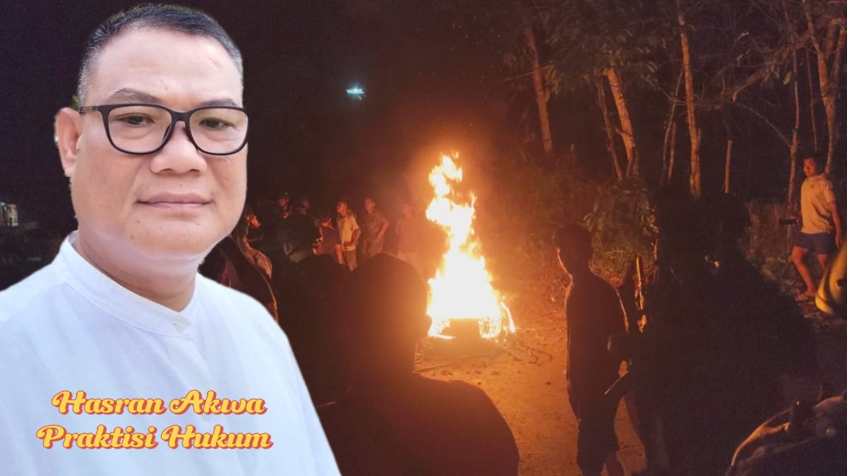 Warga Blokir Jalan, Hasran Akwa: Aparat Kepolisian Dan Pemerintah Harus Bertanggung Jawab Atas Tambang Emas Ilegal