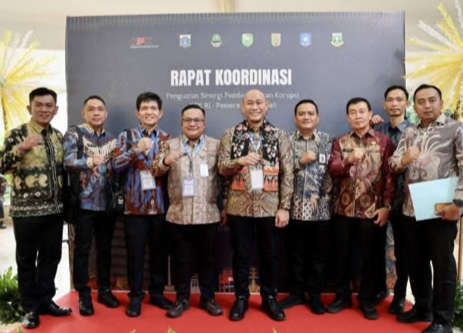 Wujudkan Pemerintahan Bersih, Wako Linggau Bersama Kepala OPD Hadiri Rakor Bersama KPK