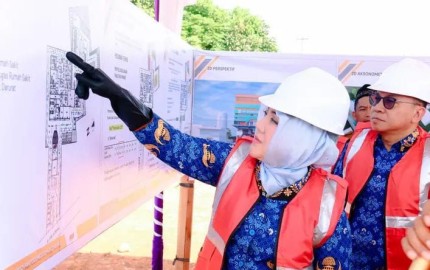 Bupati Lakukan Peletakan Batu Pertama Pembangunan RS Sudirjo di Musi Rawas