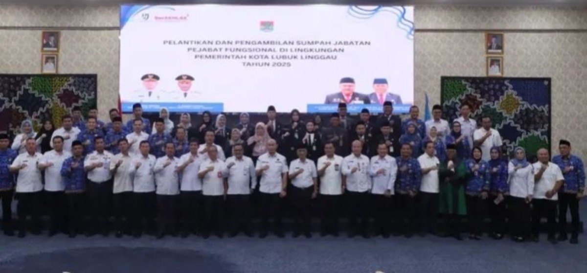 Wako Linggau Lantik 20 Pejabat Fungsional, Berikut Namanya!