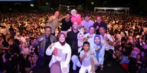 Puncak Peringatan HUT Linggau Ke-24 Dimeriahkan Diva Aurel Tabola Bale dan Faris Adam Stecu Stecu