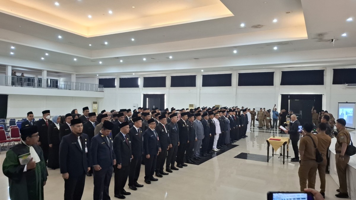 Wali Kota Lantik 163 Pejabat di Lingkungan Pemkot Lubuklinggau