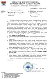 Disdikbud Lubuklinggau Revisi Jadwal Libur Ramadan Dan Idul Fitri 1447 H/2026 M