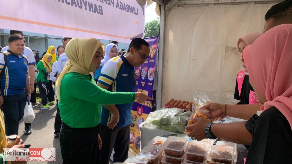 Ramaikan Bazar HBP Ke-62, Lapas Banyuasin Dukung Gerakan Cinta Produk Narapidana 