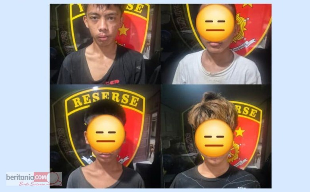 Empat Pelaku Pengeroyokan Terhadap Anak SMA di Danau Cewot Lubuklinggau Ditangkap