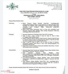 PBNU Resmi Sahkan Kepengurusan PCNU Kota Lubuklinggau Masa Khidmat 2026–2031
