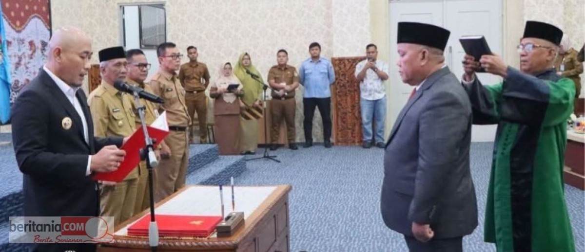 Wako Lantik Suhada Menjafi Direktur PDAM Tirta Bukit Sulap