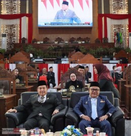 DPRD Dan Pemkot Lubuk Linggau Mendengarkan Pidato Kenegaraan Presiden