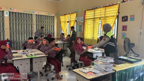 Asap Makin Pekat! Polres Musi Rawas : Masker Jadi Perlengkapan Mutlak Bagi Lansia dan Anak-Anak