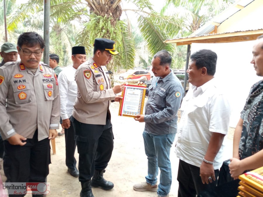 Peduli Dan Empati Karhutlah, PT PP Lonsum Terima Penghargaan Dari Kapolres Mura