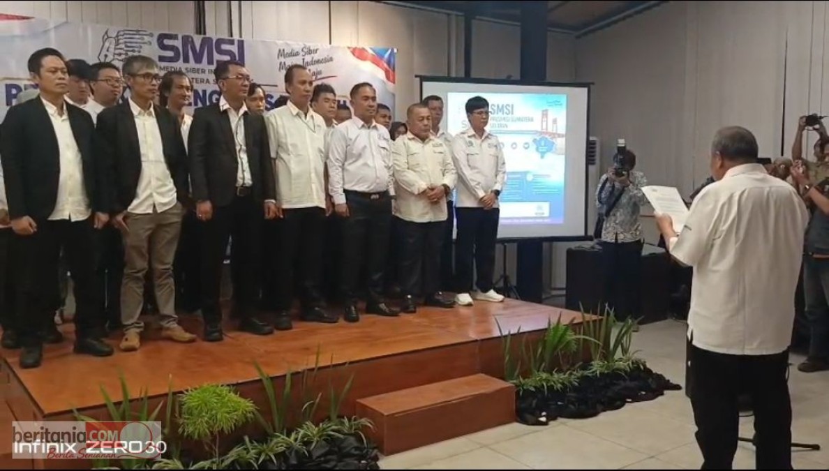 Ketua SMSI Sumsel Jon Heri Lantik 8 Pengurus SMSI Kabupaten/Kota