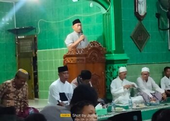Paslon Walikota Nomor 2 Yok-Rustam Bersholawat di Masjid Jami’ Al Falah