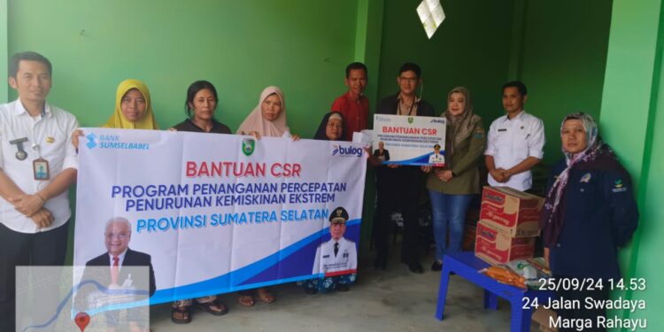 Dinsos Lubuklinggau Dampingi Pembagian Bantuan Beras dan Mie Instan dari CSR Provinsi