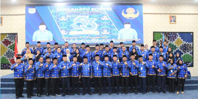 Sekda Lubuklinggau dan Jajaran Pemkot Hadiri Peringatan HUT ke-53 Korpri