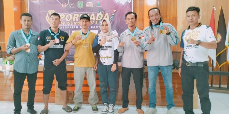 Kontingen PWI Kota Lubuklinggau Peringkat 3 Besar Pada Porwada Sumsel