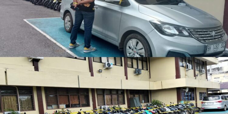 Gerebek Judi Sabung Ayam, Polisi Sita Puluhan Motor Dan Satu Mobil