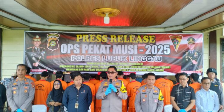 Operasi Pekat Musi 2025, Polres Linggau Ungkap Puluhan Kasus Kriminal, Belasan Tersangka Diringkus