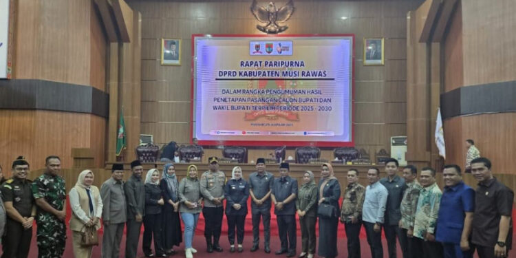 DPRD Mura Umumkan Ramah-Pro Kepala Daerah Terpilih Periode 2025-2030