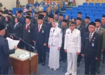 Wako Linggau Lantik Pejabat Pimpinan Tinggi Pratama Dan Administrator, Berikut Namanya!