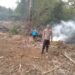 Lahan Terbakar di Lubuk Linggau Utara II, Tim Gabungan Berjuang Padamkan Api dengan Peralatan Seadanya
