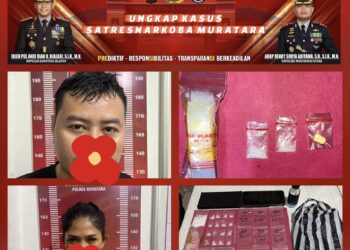 Sat Resnarkoba Muratara Tangkap IRT Pengedar Narkoba Bersama Oknum Polisi